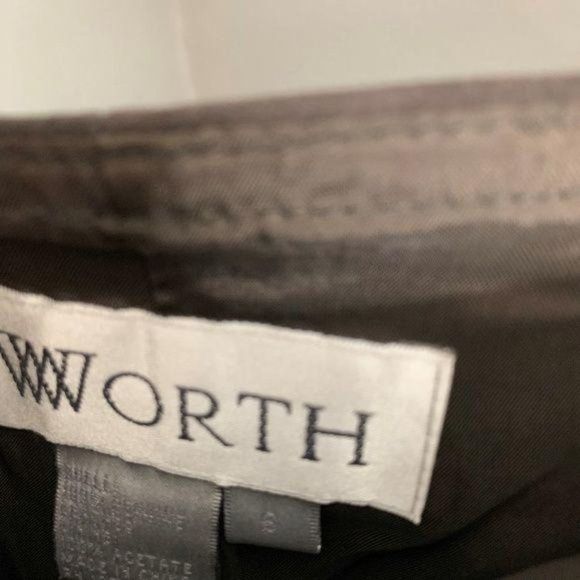 Worth Dark Brown Suede‎ Leather Pants - Picture 2 of 3